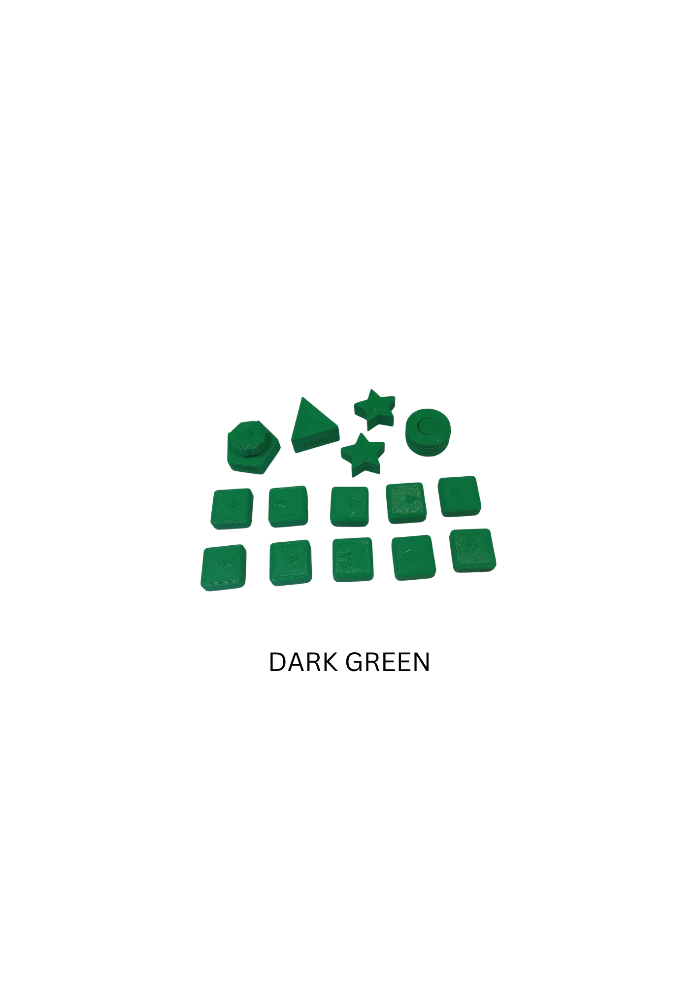 CHESHKER PERSONALISED COLOURED GAME PIECES