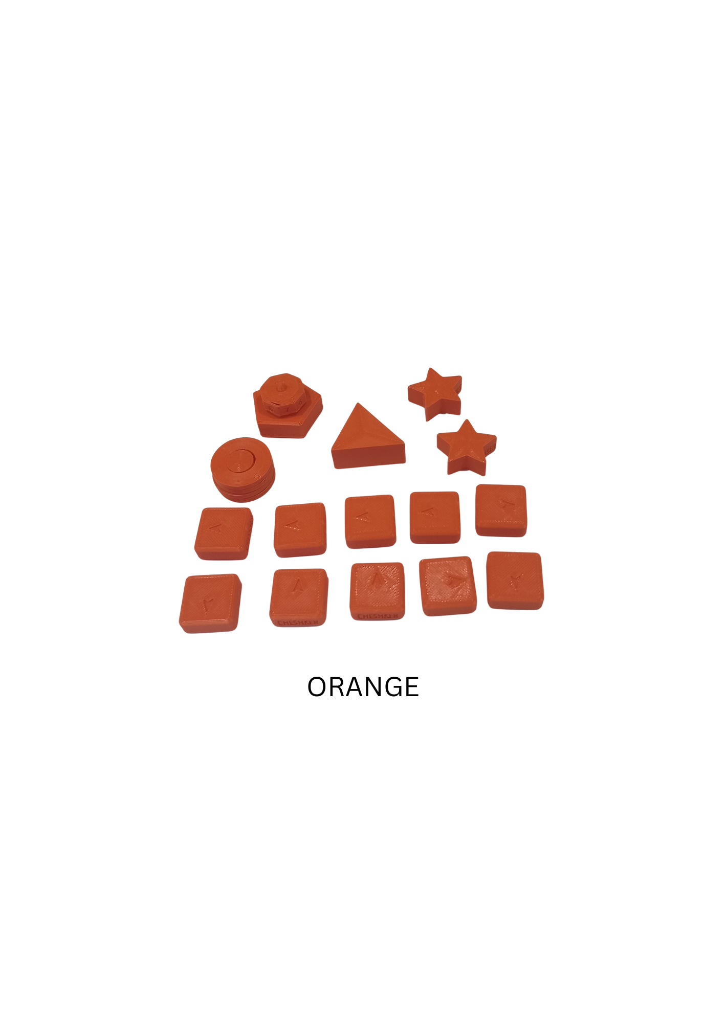 CHESHKER PERSONALISED COLOURED GAME PIECES