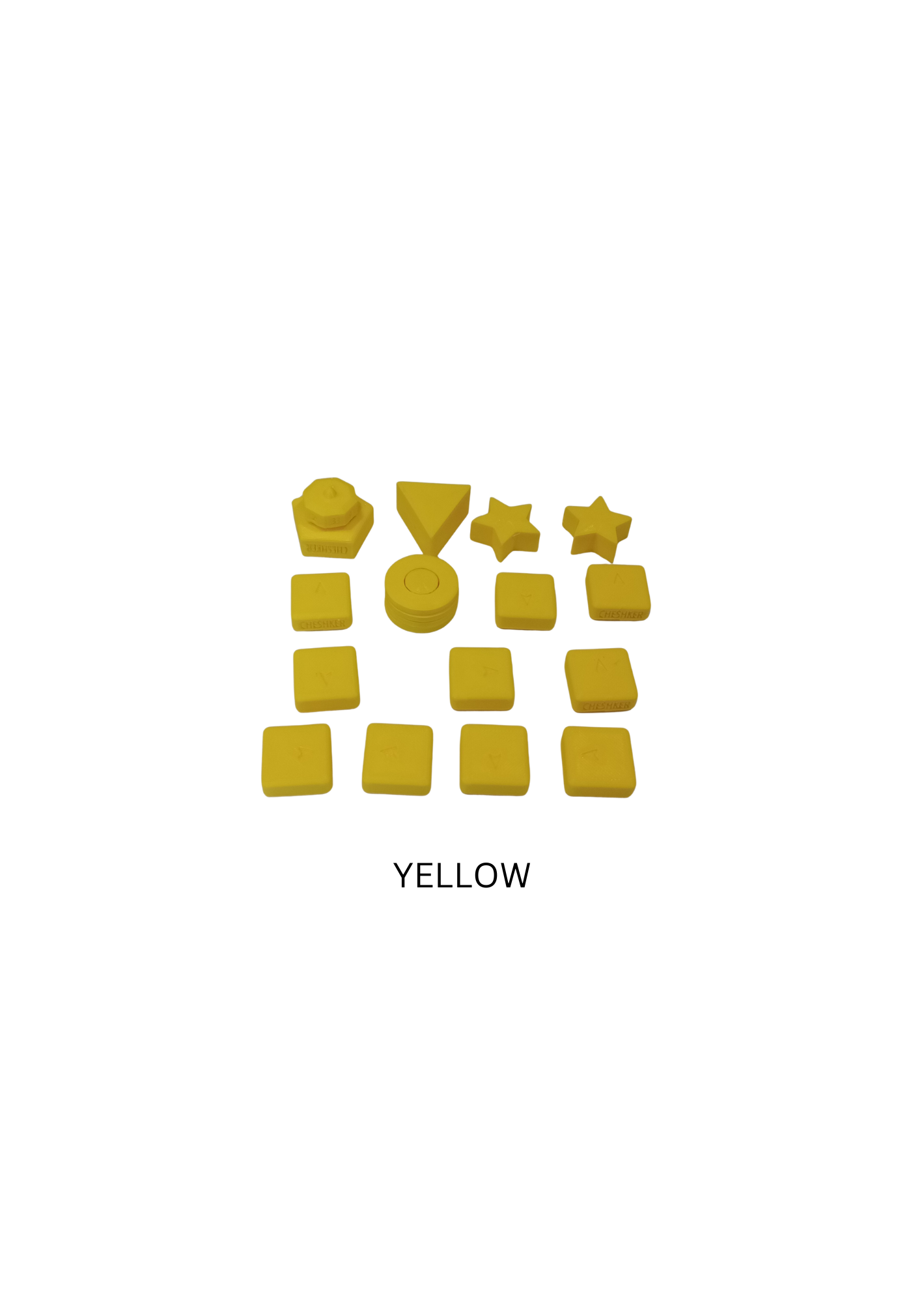 CHESHKER PERSONALISED COLOURED GAME PIECES